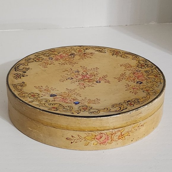 Antique Japanese Porcelain Serving Dish in Original Hand Painted Wooden Box - Picture 1 of 10